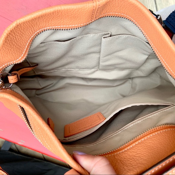 Coach Duffle Pebbled Leather Shoulder Bag - Picture 6 of 6